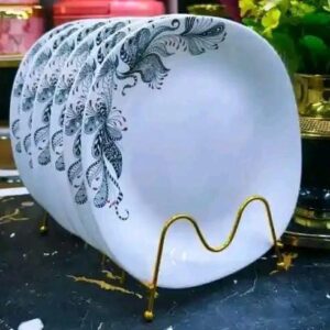 6 Pcs 8322 Ceramic Square Plate 11 inch