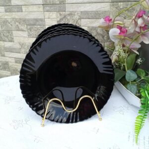 Ceramic Black dinner Plate 10.5 Inch