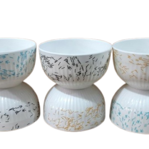 12 Pcs W2207 Deco White Bowl Melamine 5.5 inch