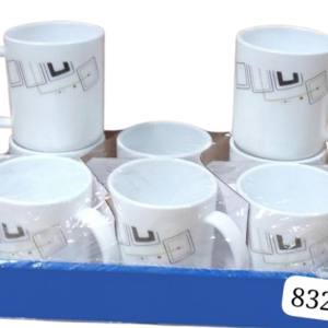 6 Pcs Luminarc Ceramic Tea Mugs 8323