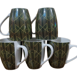 6 Pieces Ceramic Mug Coffee Brown/ White Ksh 710