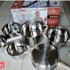 12 Pcs Bominox Stainless Stee Cookware Ksh 7000