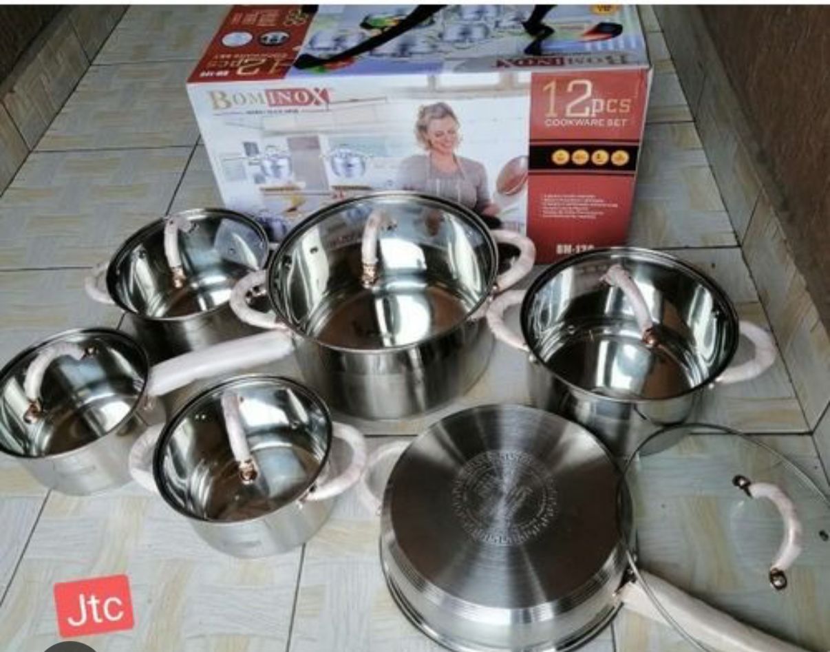 12 Pcs Bominox Stainless Stee Cookware Ksh 7000