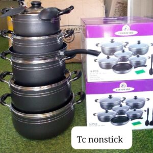 14 Pcs Tc Nonstick Cookware set Ksh 7000