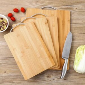 Wooden Chopping Board With Steel Ring