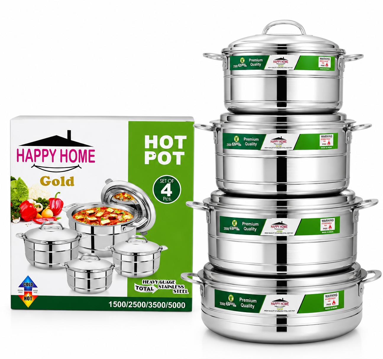 Happy Home Hotpot 4 Pcs