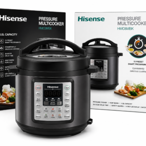 Hisense 6L Pressure Multicooker HMC6MBK – 15 Smart Preset Programmes