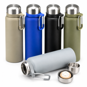 Stainless Steel Vacuum Flask with Carry Clip (750ml and 1000ml